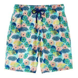 Vilebrequin Okohina Reef Paradise Sea Urchin Fish Print Swim Trunks NWT